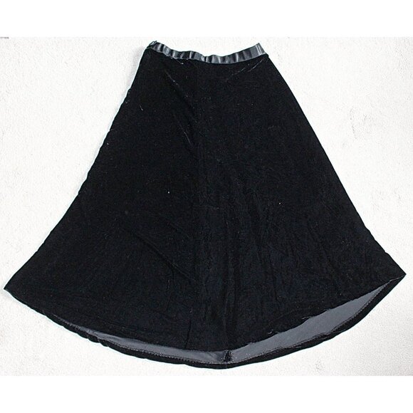 Vintage Dresses & Skirts - Vintage 1980s A-Line Midi Velvet Skirt, Lillie Rubin brand (no tags) - EUC